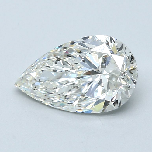 2.02 carat I-SI2 Natūralus Pear Deimantas (1)