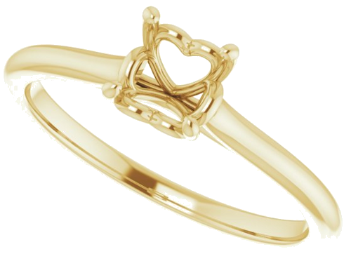 Sužadėtuvių Žiedas „Solitaire“ 18k yellow gold Round 5.5mm (5)