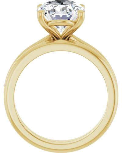 Sužadėtuvių Žiedas 14k yellow gold Oval 11mm x 9mm (7)