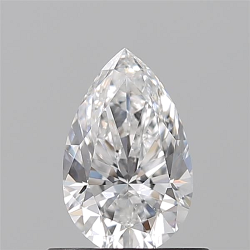 0.57 carat E-VS2 Natūralus Pear Deimantas (1)