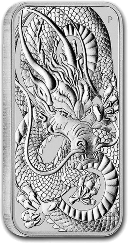 2021 Drakonas Australija 1 oz sidabrinė moneta (2)