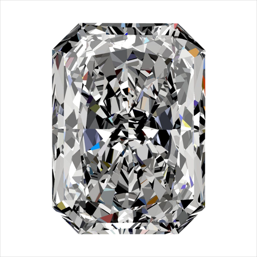 0.42 carat G-VS2 Natūralus Radiant Deimantas (1)