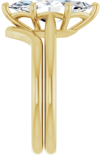 Sužadėtuvių Žiedas 14k yellow gold Marquise 14mm x 7mm (9)