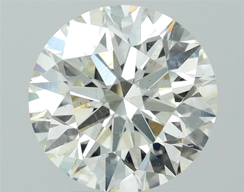 3.41 carat K-SI2 Excellent cut Natūralus Round Deimantas (1)
