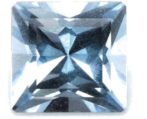 0.67 carat BLUE Princess Aquamarine (1)