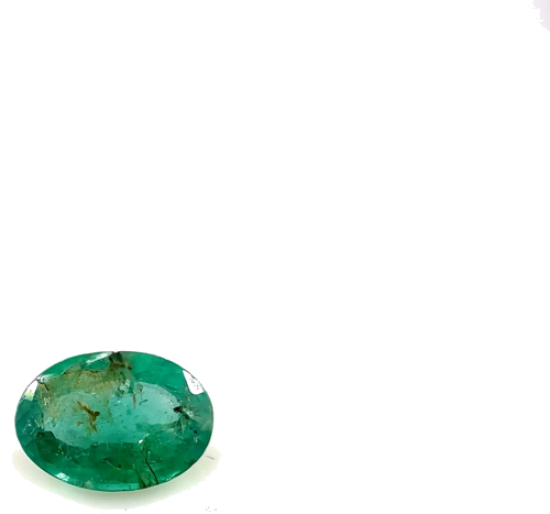 0.65 carat GREEN Oval Smaragdas (1)