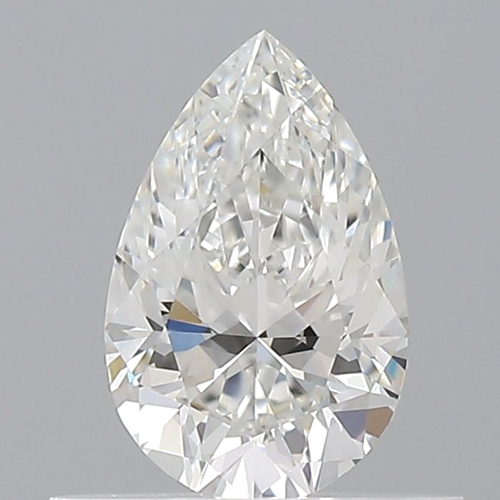 0.5 carat G-VS2 Natūralus Pear Deimantas (1)