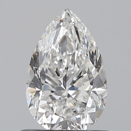 0.7 carat F-SI1 Natūralus Pear Deimantas (1)