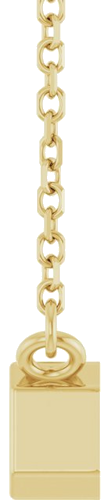 Pakabukas „Solitaire“ 14k yellow gold Emerald 6mm x 4mm (3)
