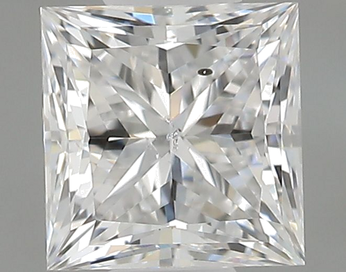 0.6 carat D-SI2 Natūralus Princess Deimantas (1)