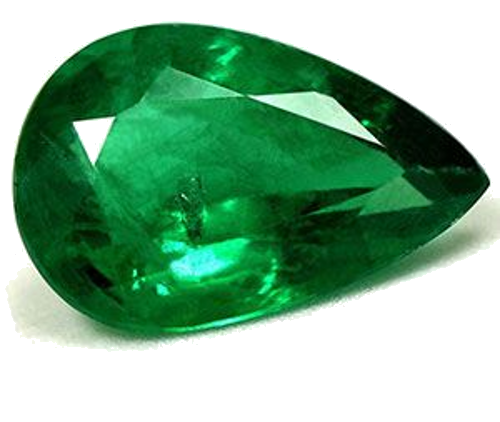 2.38 carat GREEN Pear Smaragdas (1)
