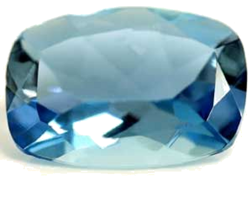 0.58 carat BLUE Cushion Aquamarine (1)