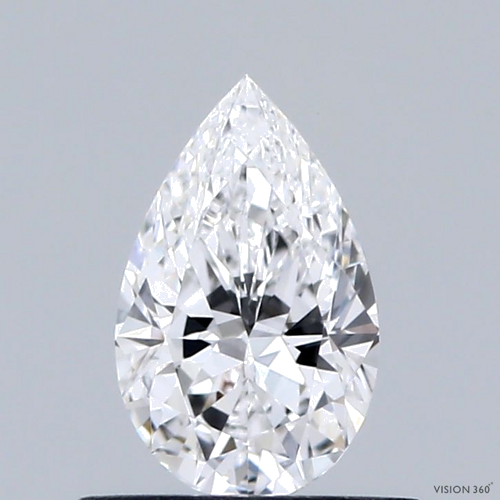 0.54 carat D-VS1 Natūralus Pear Deimantas (1)