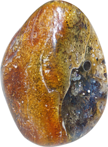 11,65 g Blue amber nugget (3)