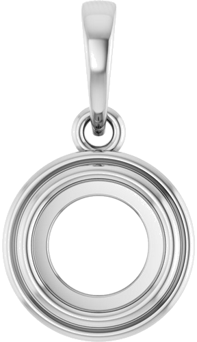 Pakabukas „Bezel-Set Cabochon“ 925 Sidabro Round 6mm (1)