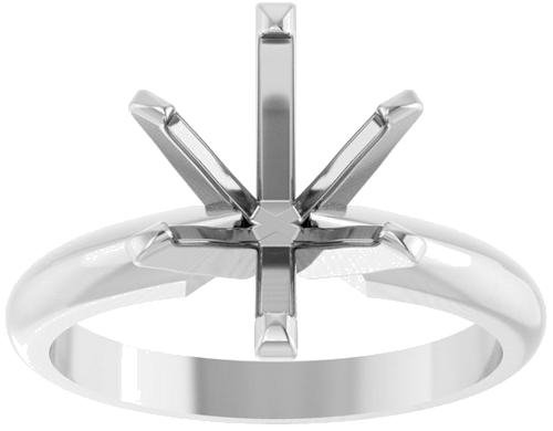 Sužadėtuvių Žiedas „Solitaire“ 14k white gold Oval 10mm x 8mm (3)