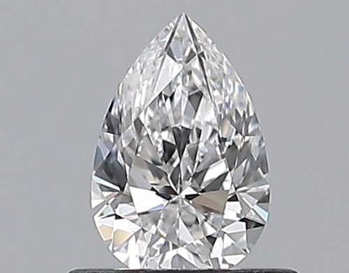 0.5 carat D-VVS2 Natūralus Pear Deimantas (1)