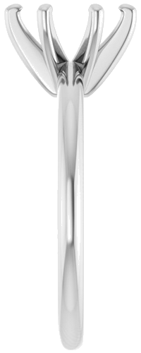 Sužadėtuvių Žiedas „Solitaire“ 950 Platinos Oval 8mm x 6mm (4)