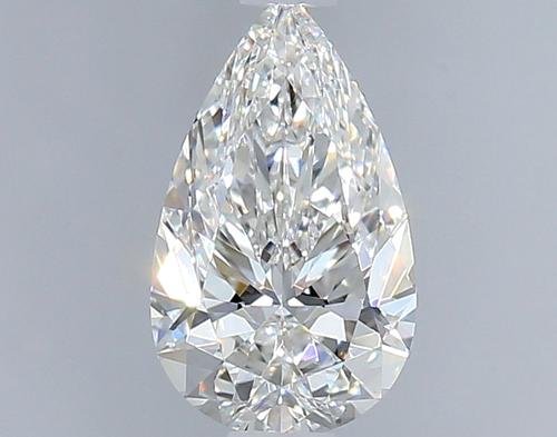 0.7 carat F-VVS2 Natūralus Pear Deimantas (1)