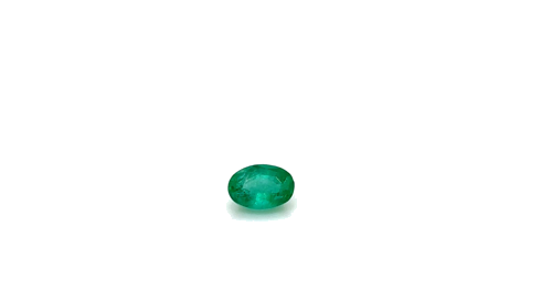 0.48 carat GREEN Oval Smaragdas (1)