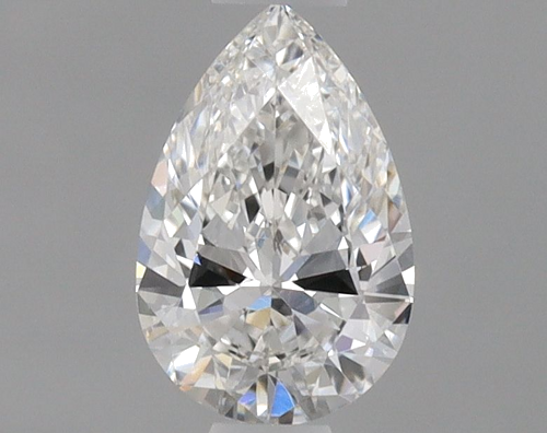 0.34 carat F-VVS1 Natūralus Pear Deimantas (1)