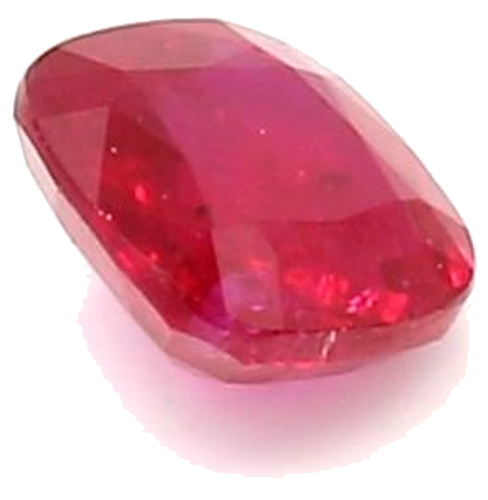 0.67 carat RED BRILLIANTSTEP cut Cushion Rubinas (1)