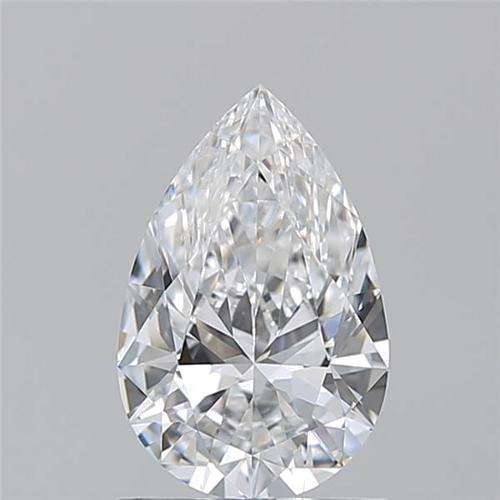 1.09 carat D-VVS1 Natūralus Pear Deimantas (1)