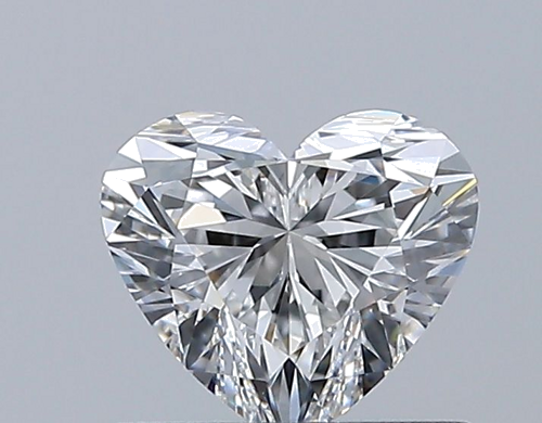0.6 carat F-VVS2 Natūralus Heart Deimantas (1)
