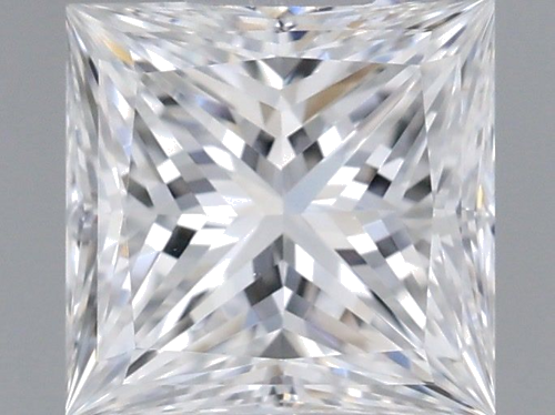 0.6 carat D-VVS2 Natūralus Princess Deimantas (1)