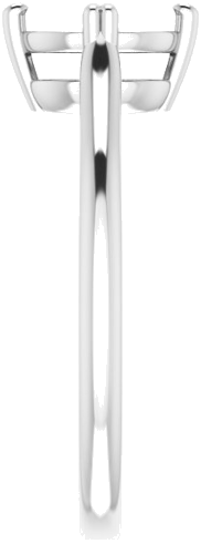 Sužadėtuvių Žiedas „Solitaire“ 750 Baltojo Aukso Oval 7mm x 5mm (4)