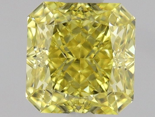 0.5 carat Fancy Vivid Yellow-VS2 Natūralus Square Radiant Deimantas (1)