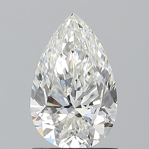 1.2 carat G-VS1 Natūralus Pear Deimantas (1)
