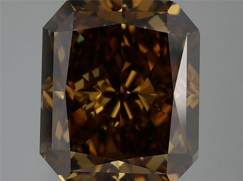7.53 carat Fancy Dark Yellowish Brown-VS1 Natūralus Radiant Deimantas (1)