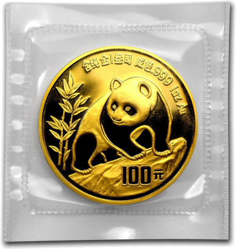 1 oz Панда 1990 Китай золотая монета (3)