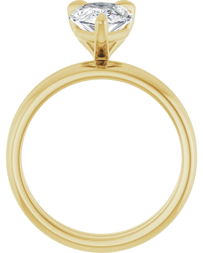 Sužadėtuvių Žiedas „Solitaire“ 10k yellow gold Pear 10mm x 7mm (7)