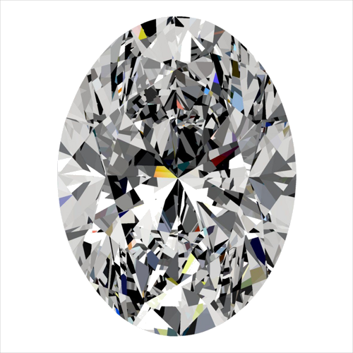 0.6 carat H-VS1 Natūralus Oval Deimantas (1)