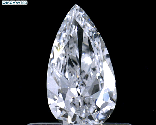 0.4 carat D-VVS1 Natūralus Pear Deimantas (1)