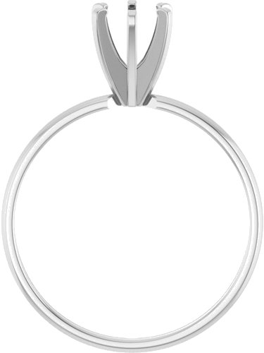 Sužadėtuvių Žiedas „Solitaire“ 14k white gold Round 5.2mm (2)