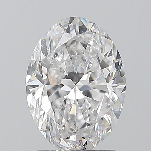 1.5 carat D-SI2 Natūralus Oval Deimantas (1)