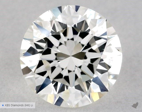 0.5 carat H-VVS2 Excellent cut Natūralus Round Deimantas (1)