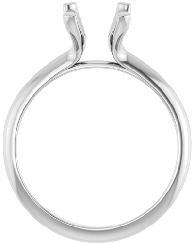 Sužadėtuvių Žiedas „Solitaire“ 14k white gold Emerald 9mm x 7mm (2)
