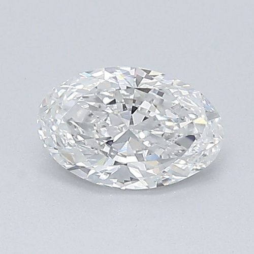 0.51 carat D-VVS2 Natūralus Oval Deimantas (1)