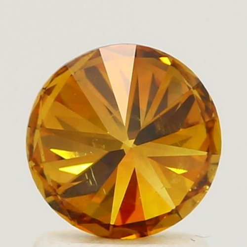 1.23 carat Fancy Deep Brownish Yellowish Orange-SI2 GD cut Natūralus Round Deimantas (1)