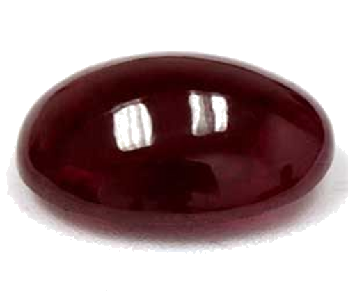 2.4 carat RED CABOCHON cut Oval Rubinas (1)
