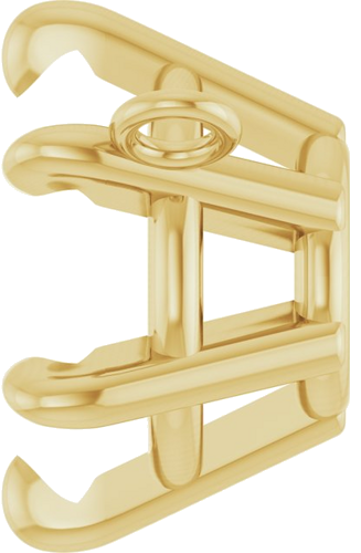 Pakabukas „Solitaire“ 14k yellow gold Round 8mm (3)