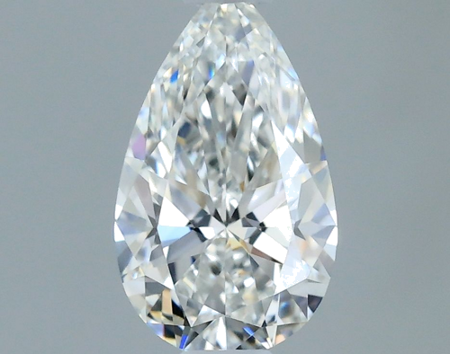 0.34 carat F-VVS1 Natūralus Pear Deimantas (1)