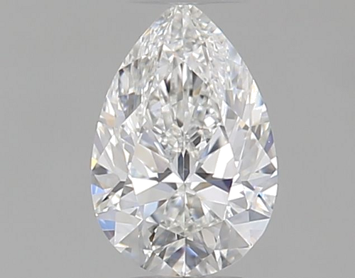 0.3 carat G-VVS2 Natūralus Pear Deimantas (1)