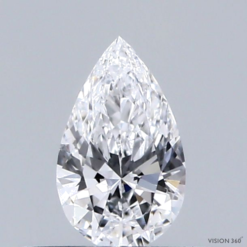0.3 carat D-VS2 Natūralus Pear Deimantas (1)