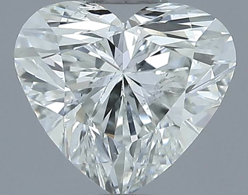 0.6 carat H-SI2 Natūralus Heart Deimantas (1)