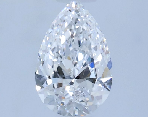 0.34 carat D-VVS1 Natūralus Pear Deimantas (1)